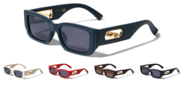 JAGUAR CUTOUT SLIM CLASSIC CASUAL SQUARE SUNGLASSES RETRO DESIGNER FASHI... - $12.30+