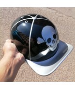 Motorcycle Helmet Baseball Cap Style fiberglass custom Helmet Bike blac ... - $3,338.36 MXN