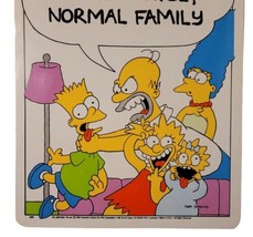 1990 Vintage Matt Groening Simpsons Tv Retro Vinyl Sign Htf Rare Normal Family - £31.96 GBP