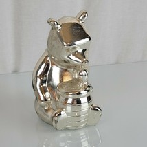Vintage Lunt Disney Pooh Bear Bank Silver-plated W661 Japan Honey - $29.69