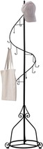 Mygift Elegant Black Metal 14 Hook Spiral Coat Hanger/Bag Display/Garmen... - £117.49 GBP