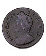 1734 Great Britain Farthing Coin in Very Fine Conditon KM # 572 - €99,28 EUR