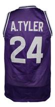 A.Tyler #24 HuskiesThe 6th Man Movie Basketball Jersey Sewn Purple Any Size image 5