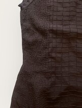 Gucci Women’s Dark Brown Textured Sleeveless Sheath Dress XS Made in Italy image 5