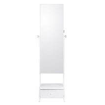 White Jewelry Cabinet with Mirror &amp; LED - $140.39