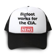 NEW Creepy Co.Weekly World News BIGFOOT TRUCKER HAT Mesh Spooky Horror sasquatch - $19.75