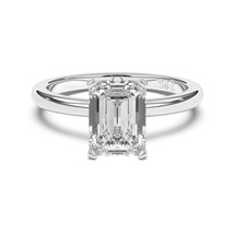 1.20CT Emerald Cut Solitaires G-H Color with SI Clarity Natural Diamond Ring - £4,708.51 GBP
