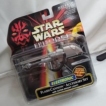 Flash Cannon Accessory Set Electronic  STAR WARS Episode 1 New Working - £10.24 GBP