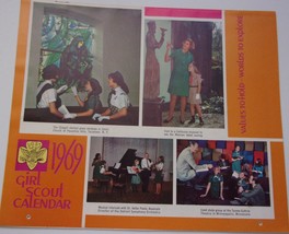 Vintage Girl Scout Calendar For 1969 Used - $113.85 MXN
