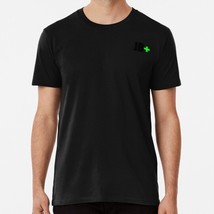 Black Letter Initials With Green Positive Sign S to 5XL Made in the USA T-Shirt - £17.60 GBP