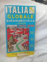 Italia Globale Automobilistica Carta Guida Italy Guide 1960 Vintage Road... - $9.89