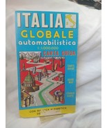 Italia Globale Automobilistica Carta Guida Italy Guide 1960 Vintage Road Map