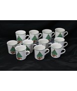 Anchor Hocking Holiday Magic Christmas Tree Cups Mugs  Lot of 11  Xmas - $34.94 CAD
