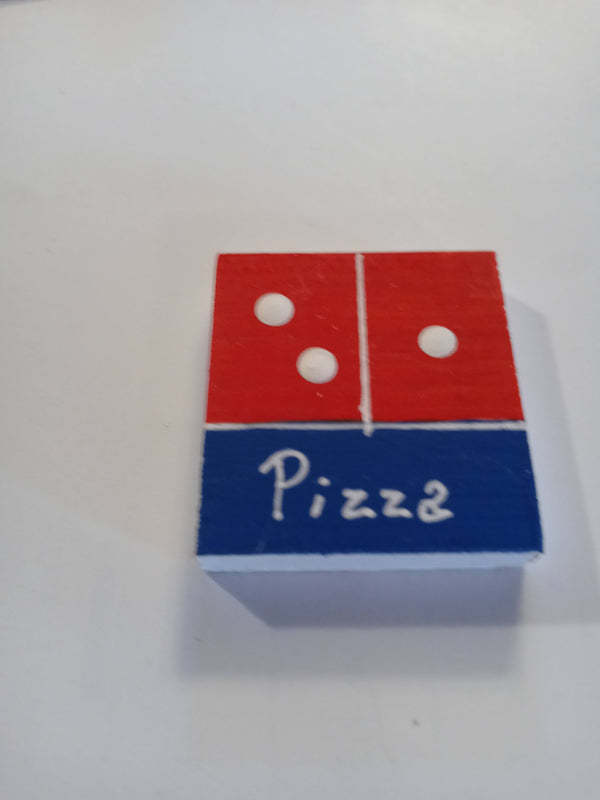 Handmade wooden miniature pizza box - $3.95