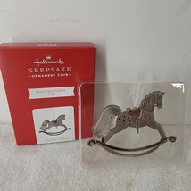 2021 Hallmark Keepsake KOC Club Exclusive Rocking Horse Gift Ornament NIB - $8.87