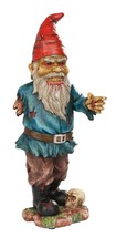 Walking Dead Standing Zombie Gnome With Severed Hand Garden Statue 11.5&quot; High - £29.05 GBP
