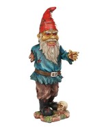 Walking Dead Standing Zombie Gnome With Severed Hand Garden Statue 11.5&quot;... - £29.10 GBP