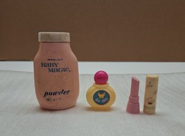 Doll/ Pretend Play Makeup Lipstick,Cute Kittie Perfume,Baby Magic Powder Bottle  - £6.13 GBP