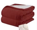 Biddeford 2061-9032138-302 MicroPlush Sherpa Electric Heated Blanket Ful... - £53.14 GBP