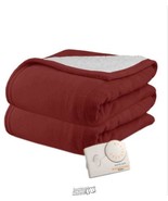 Biddeford 2061-9032138-302 MicroPlush Sherpa Electric Heated Blanket Ful... - £52.07 GBP