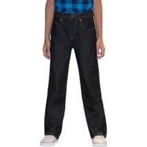 Faded Glory Boys Relaxed Jeans Black Size 4 Regular Adjustable Waist NEW - £9.27 GBP