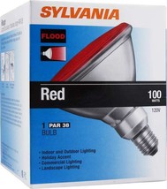 100PAR/FL/R/RP/SYL 100W PAR38 RED 120V SYLVANIA 6PC 13933 - $58.26 CAD
