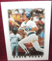 1988 Topps Major League Leaders Mini #21 Robin Yount Milwaukee Brewers - £3.60 GBP