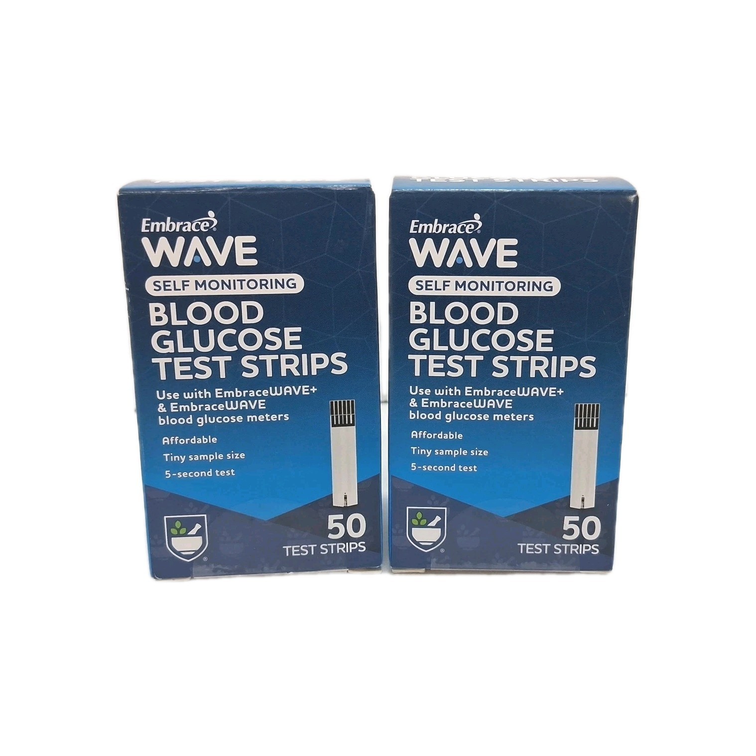 50 Embrace WAVE Blood Glucose Test Strips Lot Of 2 Exp.11/25 New - $19.79