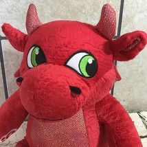 Build A Bear MagicQuest Red Dragon Ellie 16&quot; Plush - Great  Wolf Lodge Flaw - £15.63 GBP