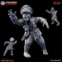 German Zombie Officer Unit Sci-Fi Miniature Proxy Armey 32mm - $3.99