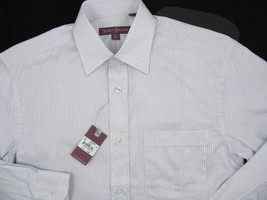 NEW $195 Hickey Freeman Dress Shirt!  14.5 (34)  White with Check Pattern - £63.20 GBP