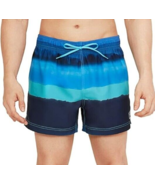 Speedo Mens XL Swim Trunk Short Length Redondo Striped - Storm Palace Bl... - $26.53 CAD