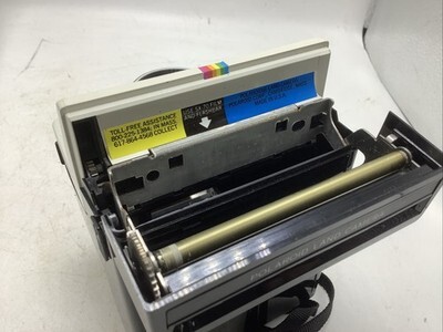 Polaroid One Step Instant Land Camera SX-70 Rainbow Stripe White Item image 7