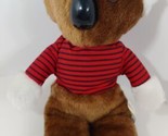 Interpur plush vintage brown koala red striped shirt white paws ears mad... - $20.78
