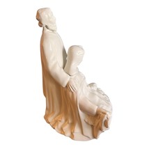 Vtg Nativity Mary Joseph Jesus Christmas Ceramic Atlantic Mold 10” Signed 1972 - £17.89 GBP
