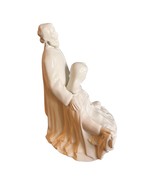 Vtg Nativity Mary Joseph Jesus Christmas Ceramic Atlantic Mold 10” Signe... - £18.03 GBP