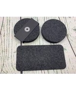 Coasters For Drinks Set of 9 Absorbent Felt Coasters With Double Holder - £34.92 GBP
