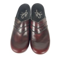 Abeo Biosystem Ever Clog Womens Size 9.5 Brown Burgandy Leather Slip On Shoes - £35.39 GBP