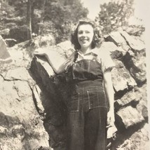 Jean Overalls Country Girl Nature Williams Lake 1945 Woman Original Photograph - £7.86 GBP