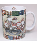Christmas Lang And Wise Coffee Mug Santa&#39;s On The Shelf Baldwin Patchwor... - £8.40 GBP