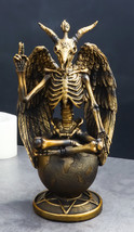 Eliphaz Levi Winged Sabbatic Goat Baphomet Skeleton Bone Creature Figurine - £35.96 GBP
