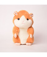 Electric plush toy recording music yellow hamster toy - $24.67 CAD