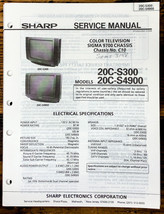 Sharp 20C-S300 S4900 TV / Television Service Manual *Original* - $19.77