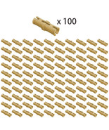 100x Tan Part 2780 Connector Peg w. Friction / Technic Pin with Center S... - £5.41 GBP