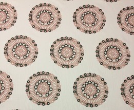 Ballard Designs Celestine Blush Pink Medallions Multiuse Fabric By The Yard 54&quot;W - £14.08 GBP
