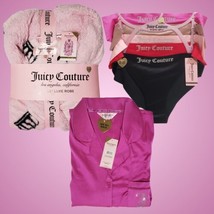 Juicy Couture Robe, Satin Pajama Set &amp; Underwear 5 Pairs Large/XL Bundle NWT - £107.45 GBP