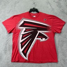 NFL Mens Red Atlanta Falcons Short Sleeve Crew Neck Football T-Shirt Size 2XL - £12.65 GBP