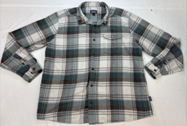 Patagonia Lightweight Fjord Flannel Shirt Style 54020 Xl Organic Cotton ... - $24.52