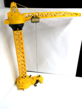 Vintage TOMY Large Yellow Tower Crane Toy 30&quot; 1977 - NOT WORKING - $49.45