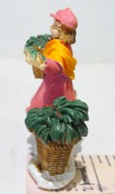 O&#39;well Christmas Victorian Village Woman with flowers baskets Owell - £14.96 GBP